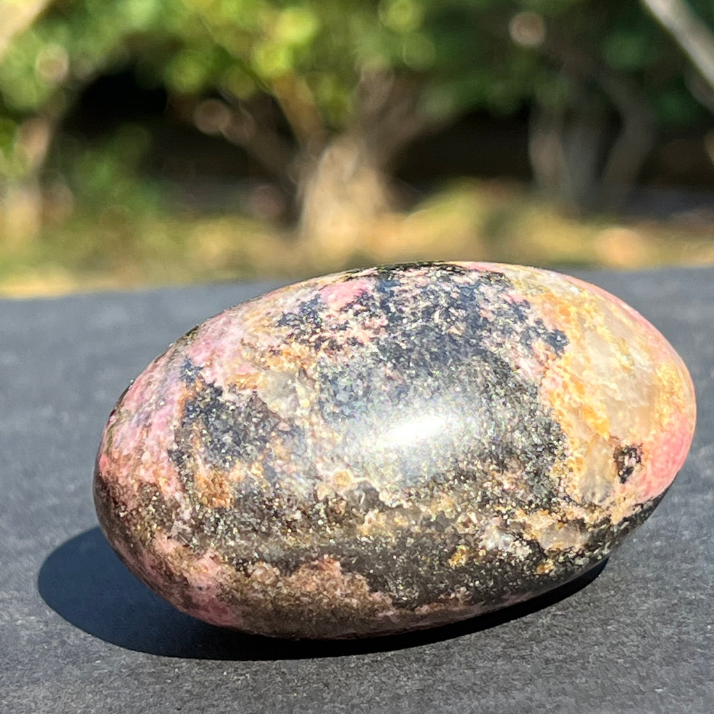 Palmstone rodonit Madagascar m1, druzy.ro, cristale 2