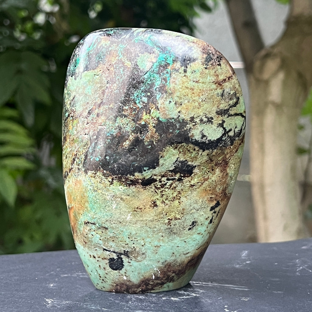 Sculptura crisocola model 2, pietre semipretioase - druzy.ro 5 