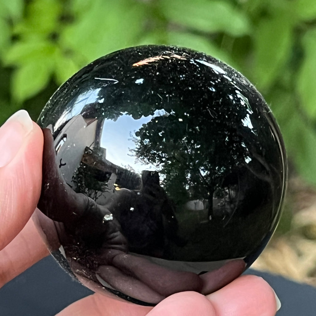 Sfera obsidian model 4, pietre semipretioase - druzy.ro 3 