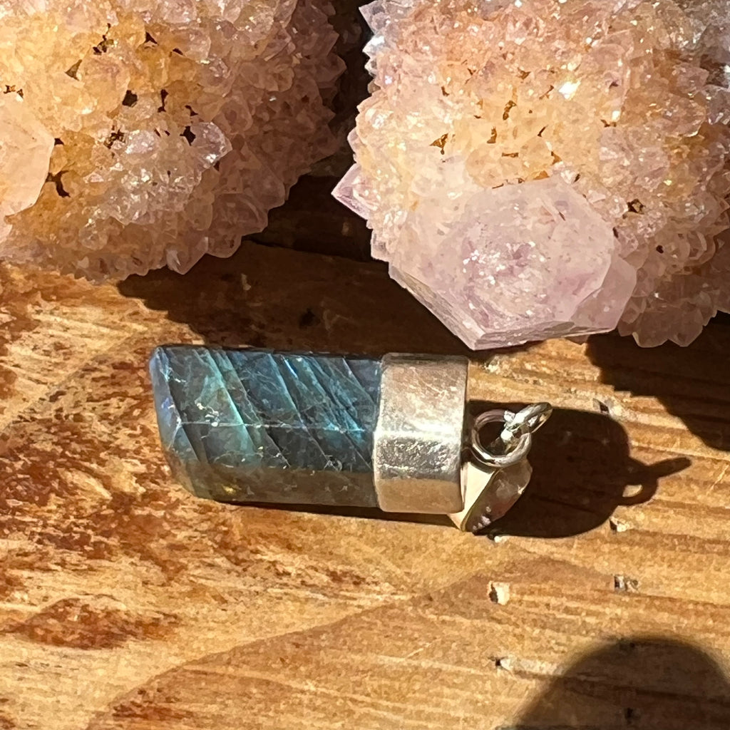 Pandantiv argint labradorit m14, druzy.ro, cristale 2