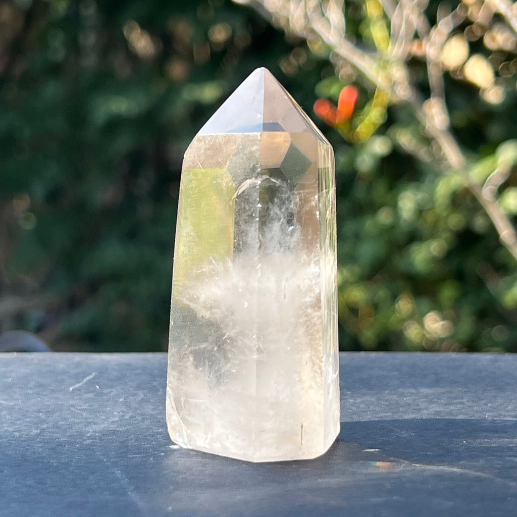Obelisc cuart fumuriu fantoma model 1, druzy.ro, cristale 3