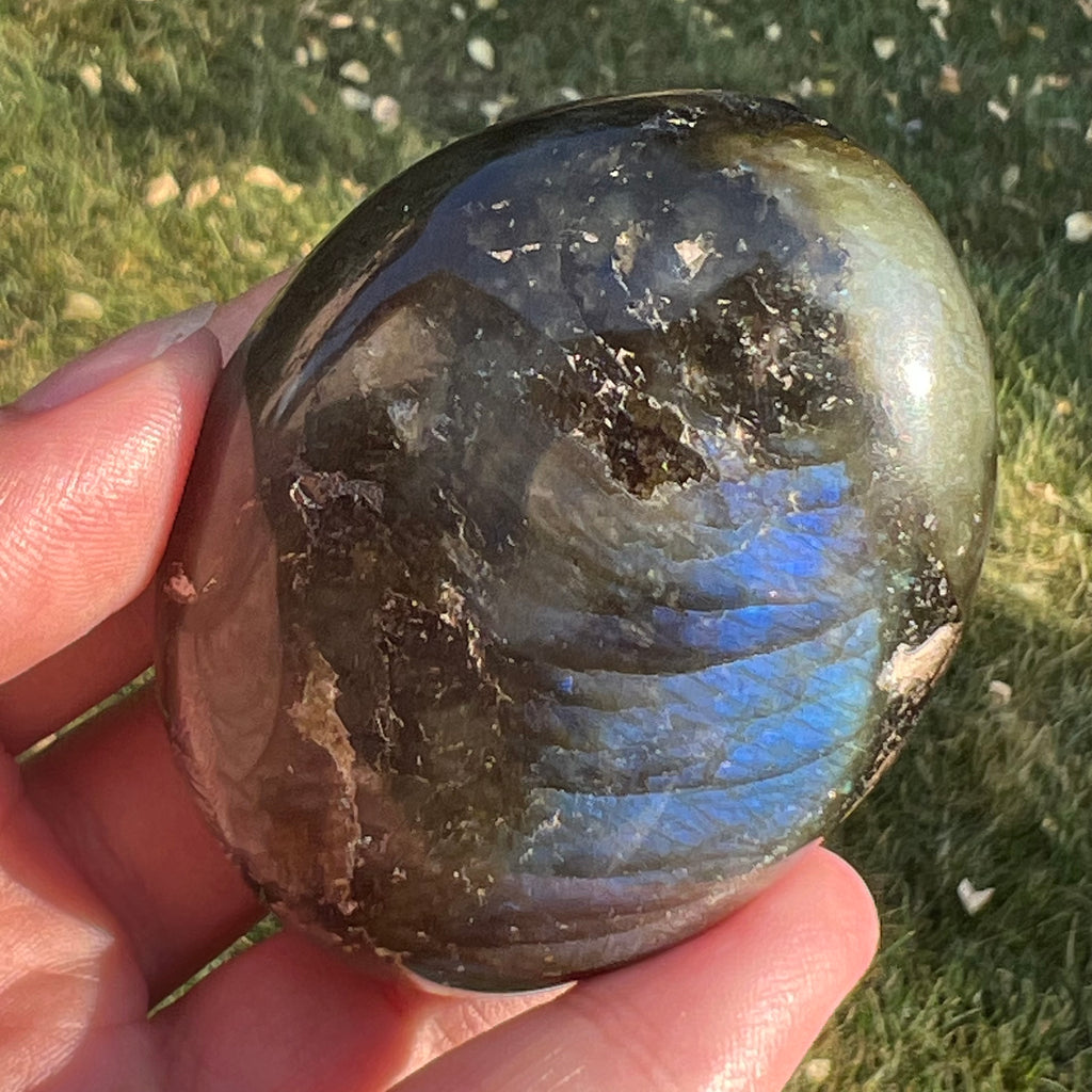 Labradorit palm stone m13, druzy.ro, cristale 5