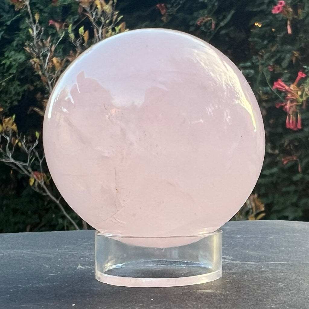 Sfera cuart roz Madagascar model 2, druzy.ro, cristale 1