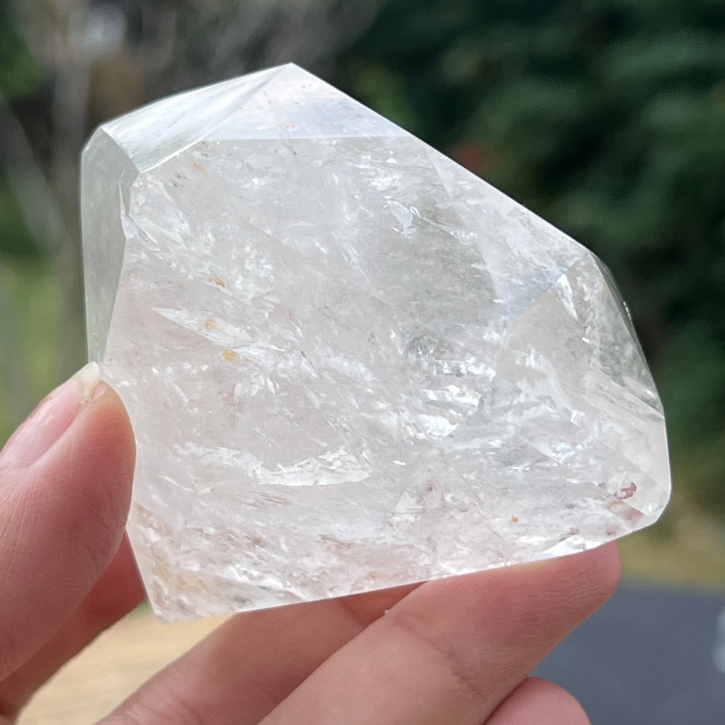 Cuart curcubeu forma diamant caliate extra, cristal de stanca/cuart incolor m5, druzy.ro, cristale 4