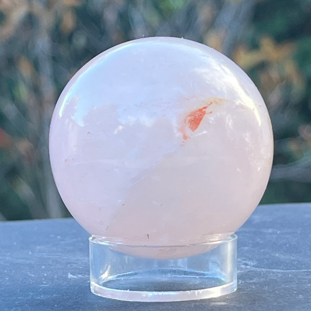 Sfera cuart roz Madagascar model 4, druzy.ro, cristale 3