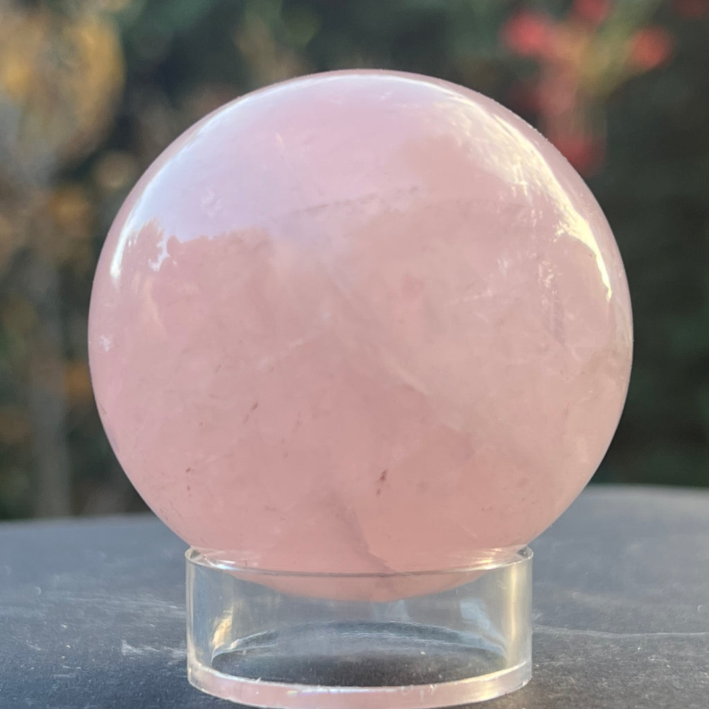 Sfera cuart roz Madagascar model 1, druzy.ro, cristale 1