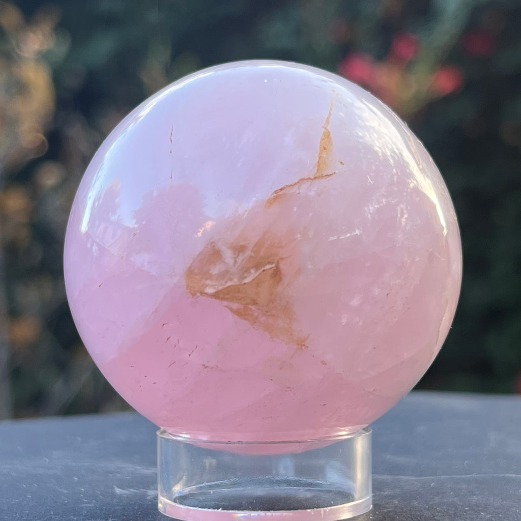 Sfera cuart roz Madagascar model 6, druzy.ro, cristale 2