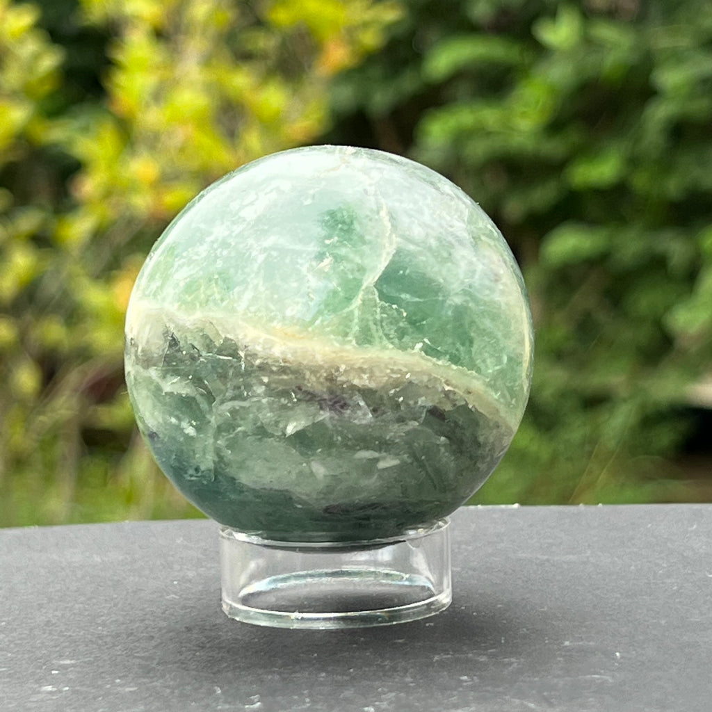Sfera fluorit verde model 1, druzy.ro, cristale 4