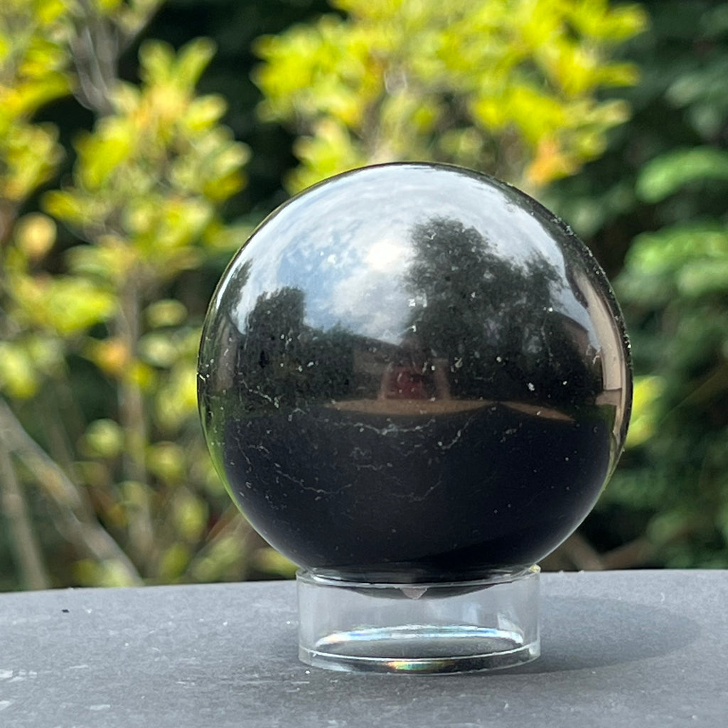 Bazalt sfera 5 cm, druzy.ro, cristale 2