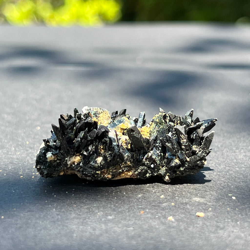 Cluster egirin mini cuart fumuriu/negru Zomba m9, druzy.ro, cristale 2