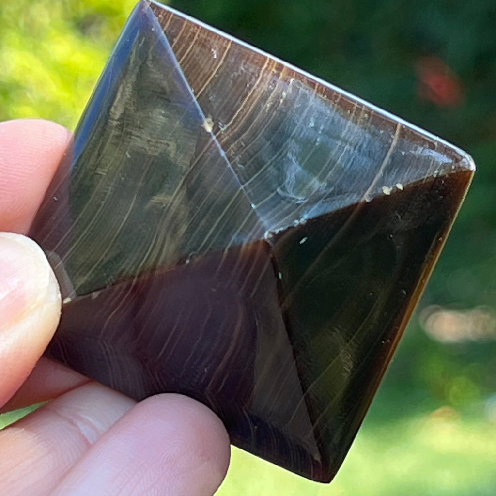 Piramida calcit ciocolata, druzy.ro, cristale 3