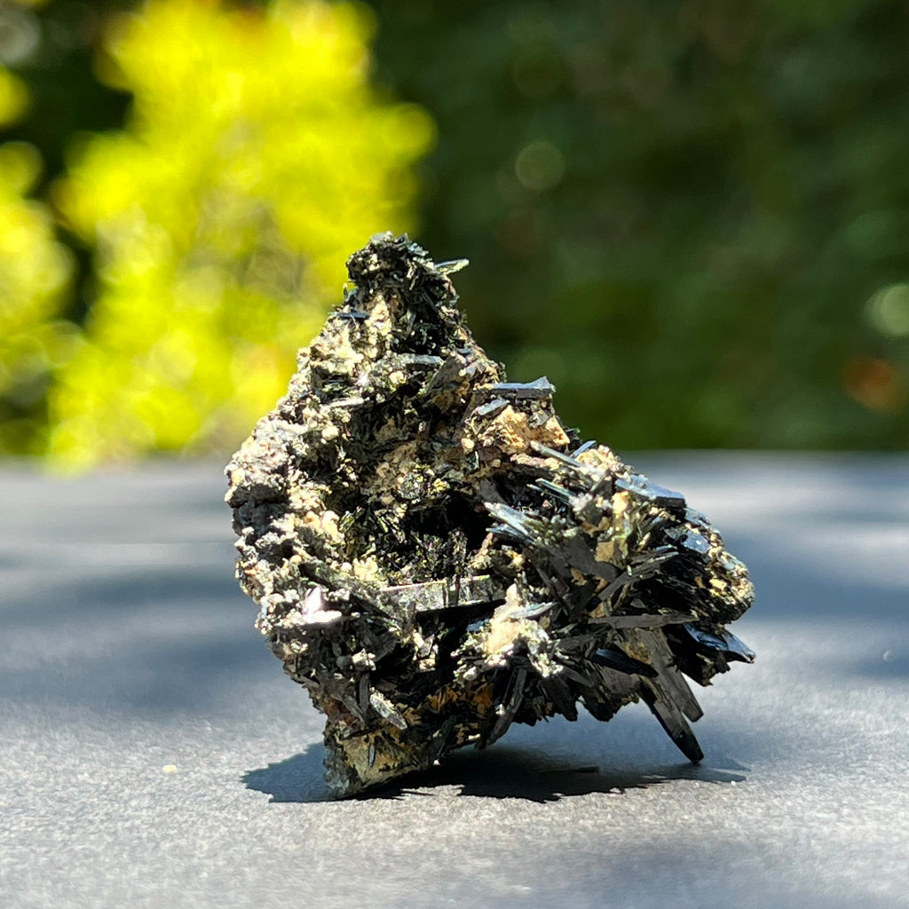 Cluster egirin mini cuart fumuriu/negru Zomba m11, druzy.ro, cristale 2