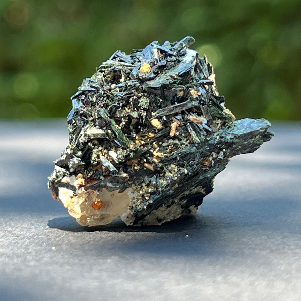 Cluster egirin mini cuart fumuriu/negru Zomba m10, druzy.ro, cristale 1
