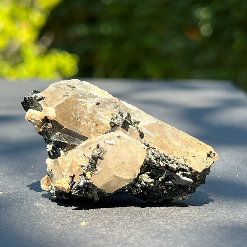 Cluster egirin mini cuart fumuriu/negru Zomba m14, druzy.ro, cristale 5