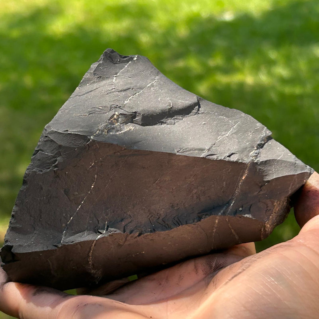Shungit piatra bruta XXL model 8, pietre semipretioase - druzy.ro 4 