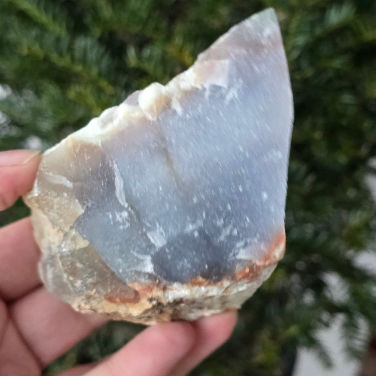 Calcedonie albastra (India) piatra bruta m5 – DRUZY