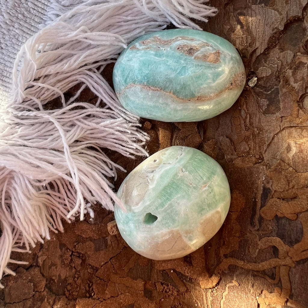 Pochet stone aragonit albastru m1, druzy.ro, cristale 1