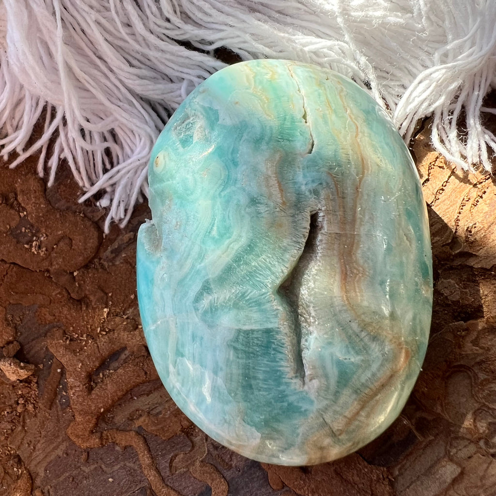 Palmstone aragonit albastru m4, druzy.ro, cristale 1