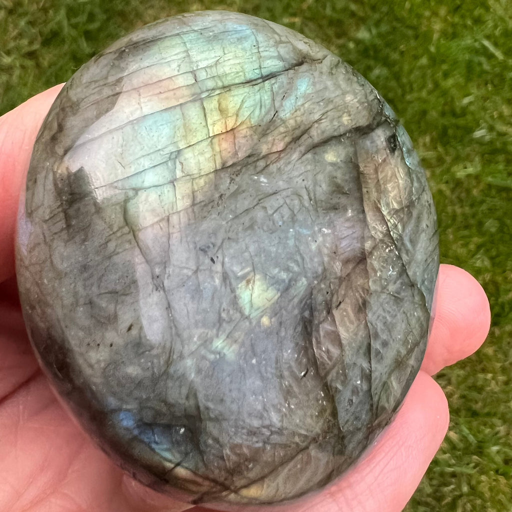 Labradorit palm stone m11, druzy.ro, cristale 1